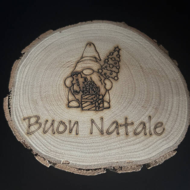SOTTO BICCHIERE IN LEGNO MASSELLO